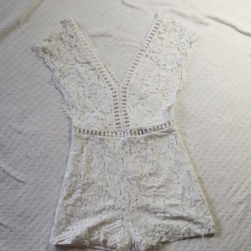 Elegant Lace Romper